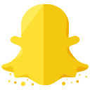 red photo logo social snapchat networking media icon