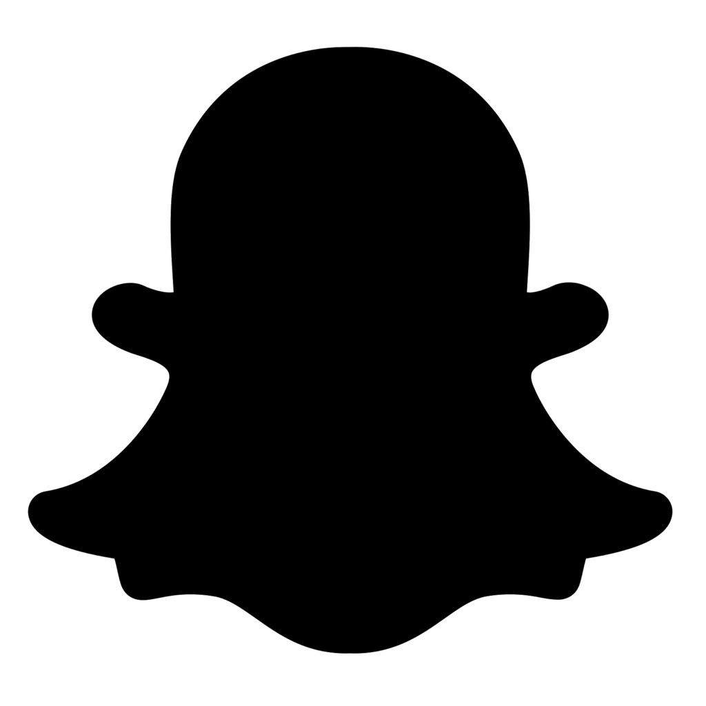 Black Logo Snapchat Filled Png