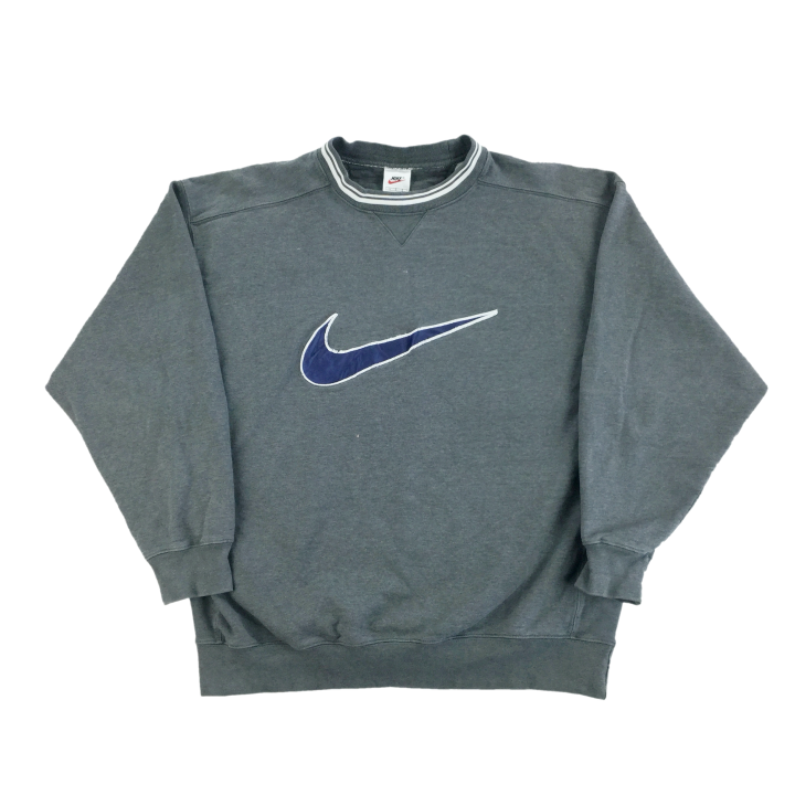 Nike 90s Big Swoosh Sweatshirt  Large  Premium Vintage