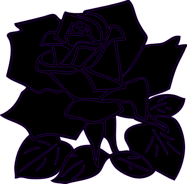 Black Rose Clip Art at Clkercom  vector clip art online