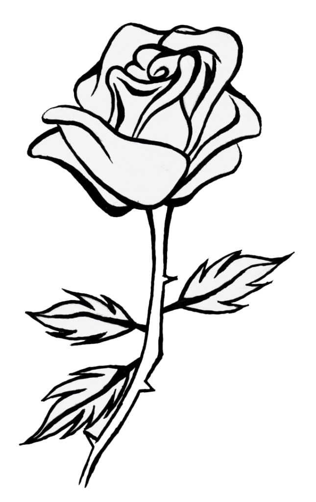 999 Flower Clipart Black And White Free Download