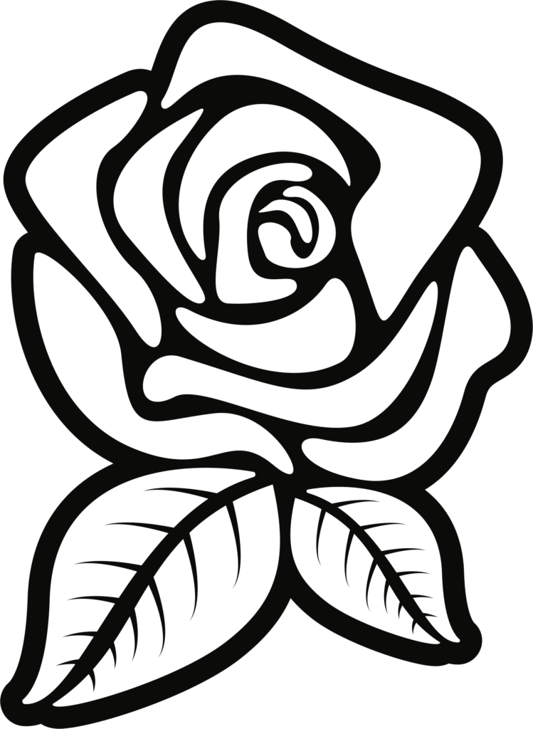 flower outline png  Rose Clipart Outline Great Free