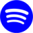 Blue spotify icon  Free blue site logo icons