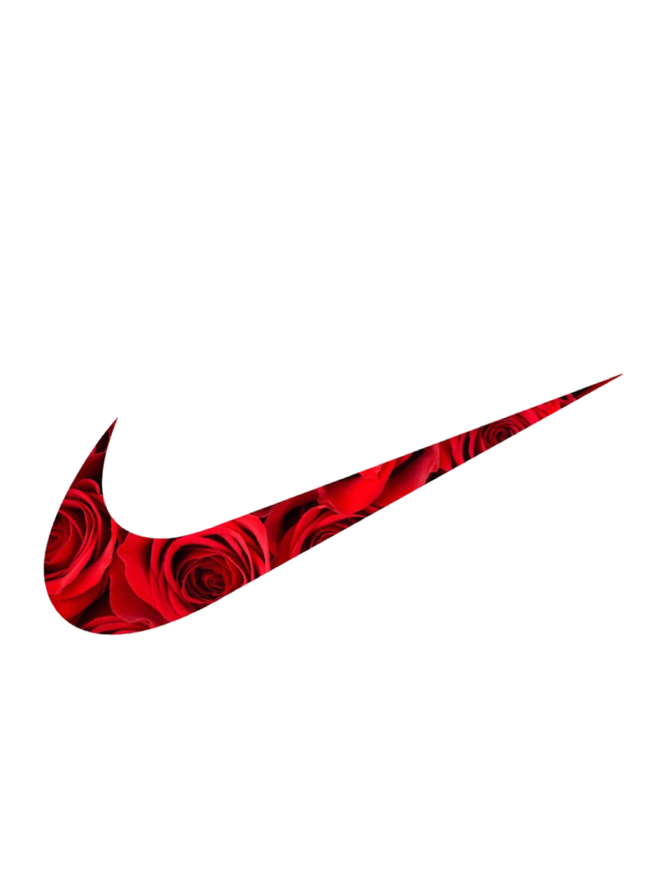 sticker nike doubleexposure justdoit logo rose roses