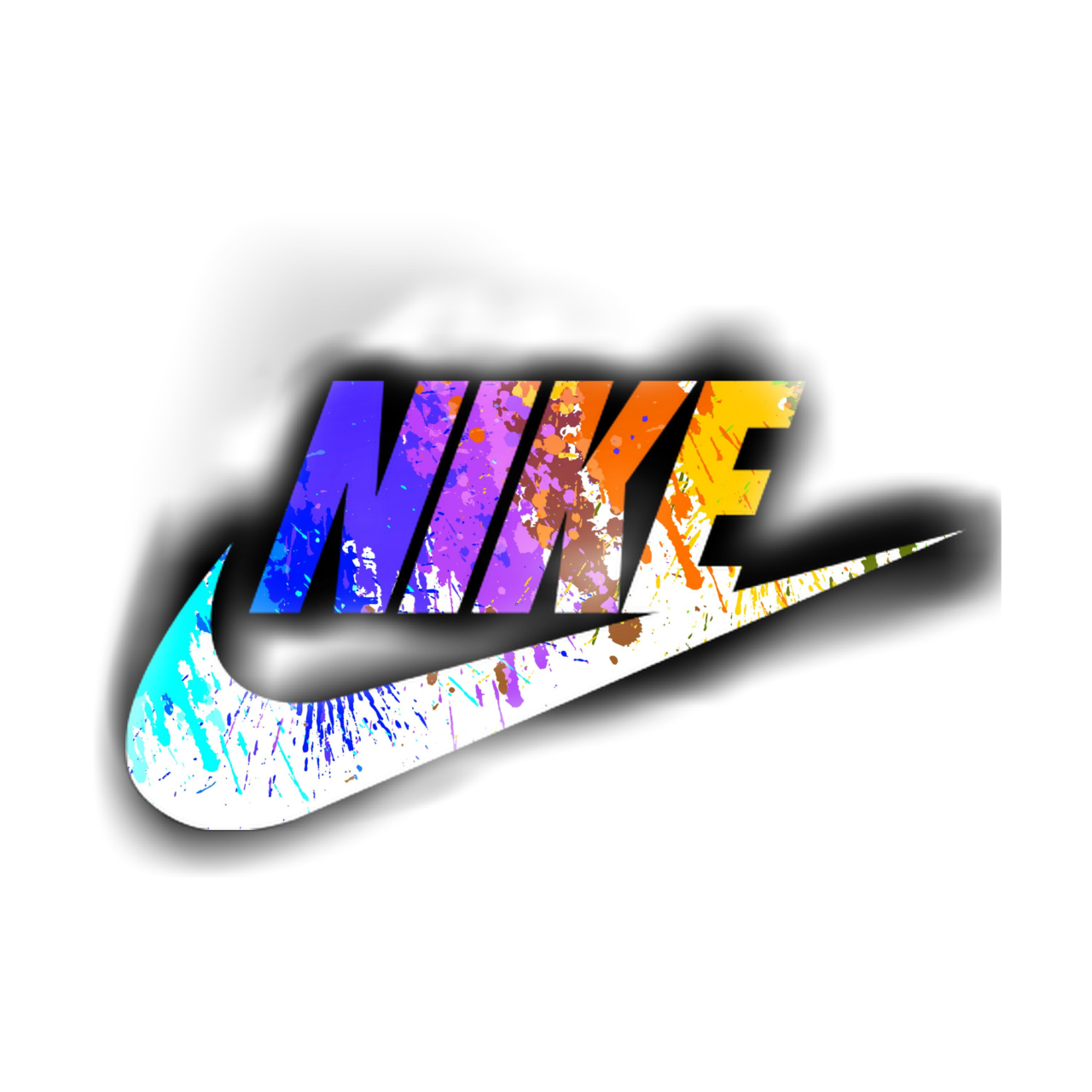 nike color like Sticker by diane smitch  Nike logo