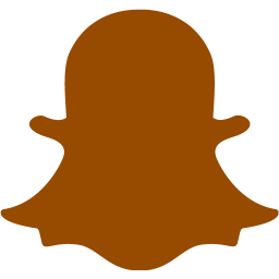 Brown snapchat 2 icon  Free brown social icons
