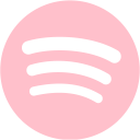 Pink spotify icon  Free pink site logo icons