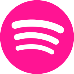 Deep pink spotify icon  Free deep pink site logo icons
