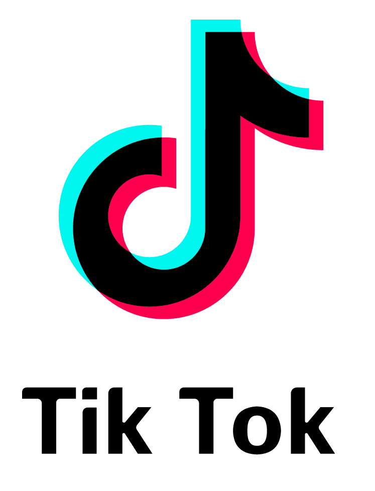 Tik Tok Logo With Font PNG Image With images  Tik tok