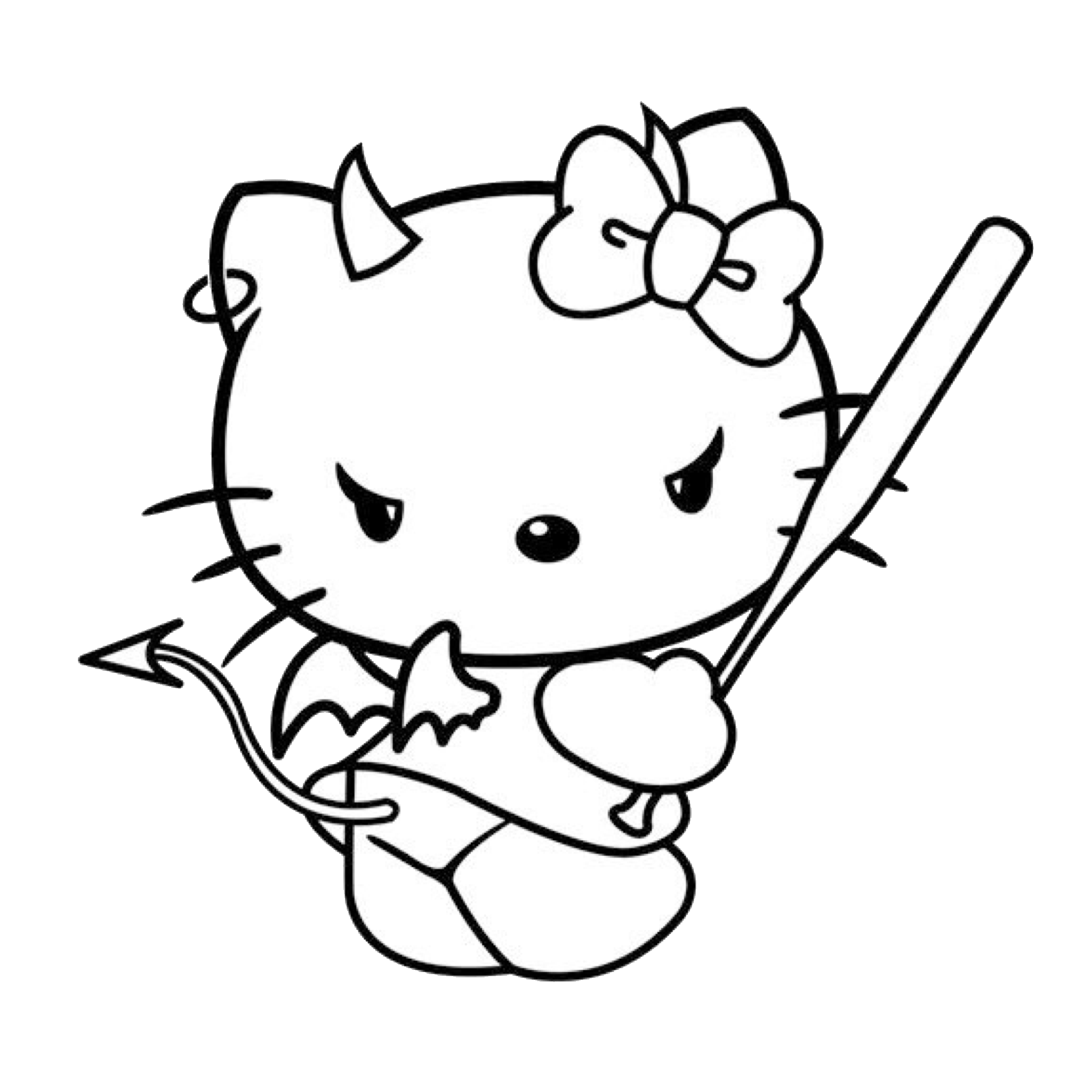 Cute Devil Drawing | Free download on ClipArtMag - Evil Hello Kitty