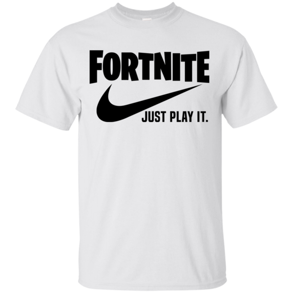 AGR Fortnite Just Play It Nike logo shirt Cotton shirt ... - Funny Nike Logos