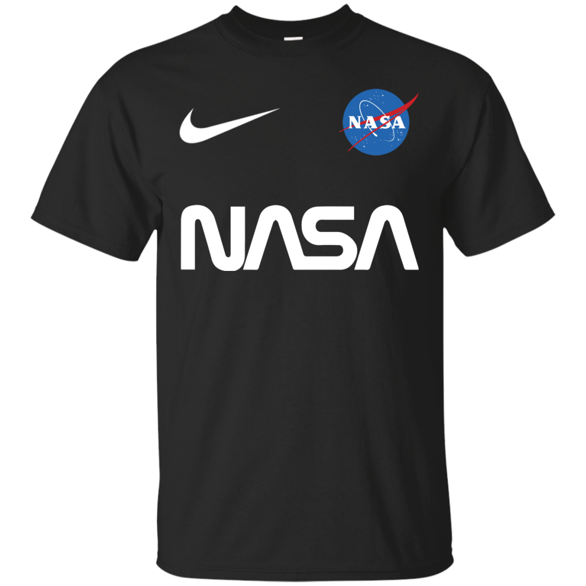 Nasa Astronaut logo Nike funny t shirt Cotton t shirt Men ... - Funny Nike Logos