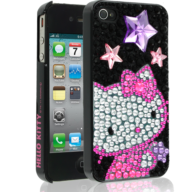 Hello Kitty iPhone 4 Case with Stars for Apple iPhone 4 ... - Hello Kitty Accessories