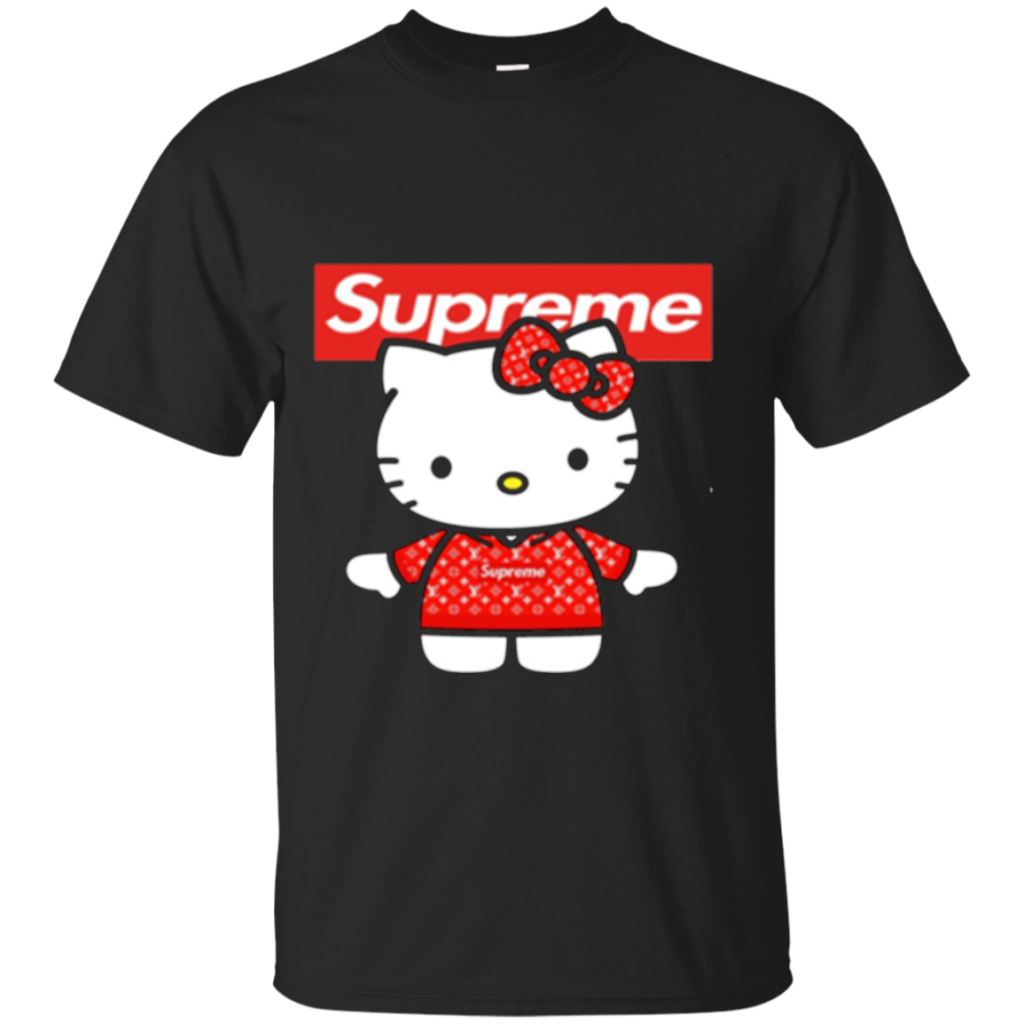 Cool Hello Kitty Supreme Limited Men T Shirts  Tee Peeze