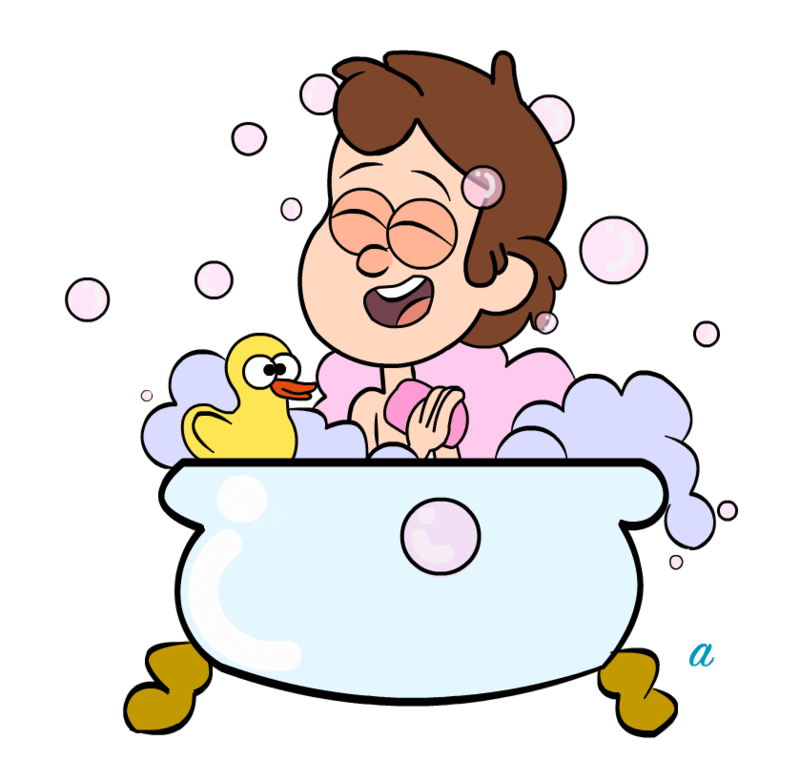 Dipper Takes a Bubble Bath by CandaceCraven on deviantART