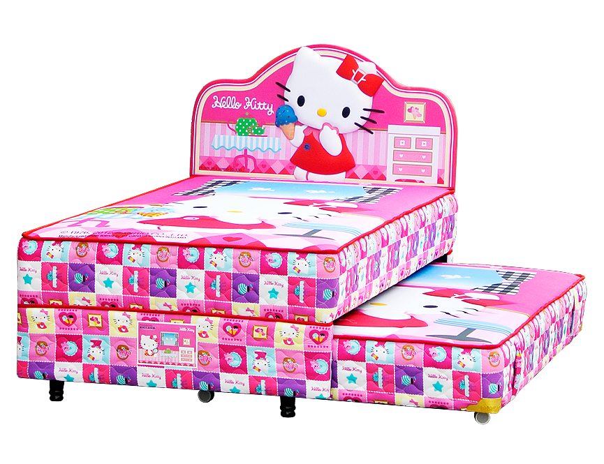 Harga Bigland Hello Kitty Twin Bed 2in1 Classic Twin Bed