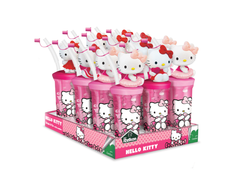 Hello Kitty Drink bottle With Candies Box of 12
