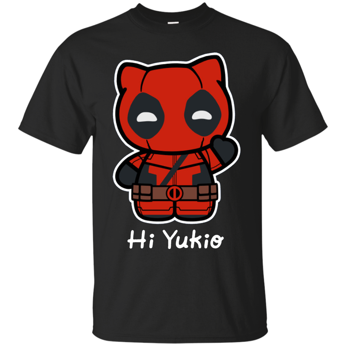 Deadpool Hello Kitty Funny Shirts Hi Yukio Shirt  Teebubbles