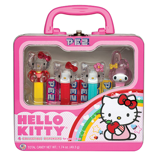 PEZ Hello Kitty Candy Dispenser Lunchbox Gift Set  Hello