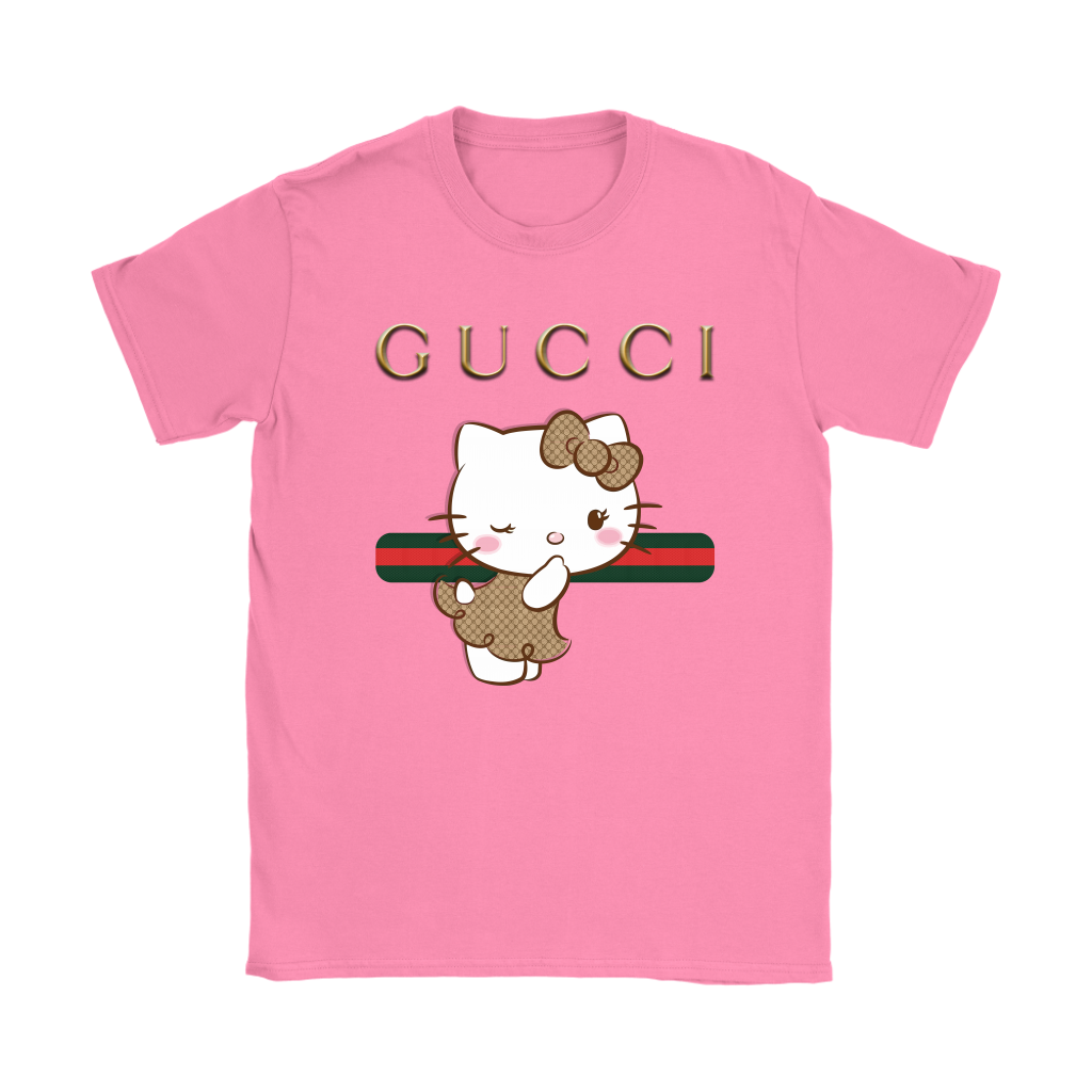 Gucci Stripe Hello Kitty Stay Stylish Shirts » Teeqq Store - Hello Kitty Items