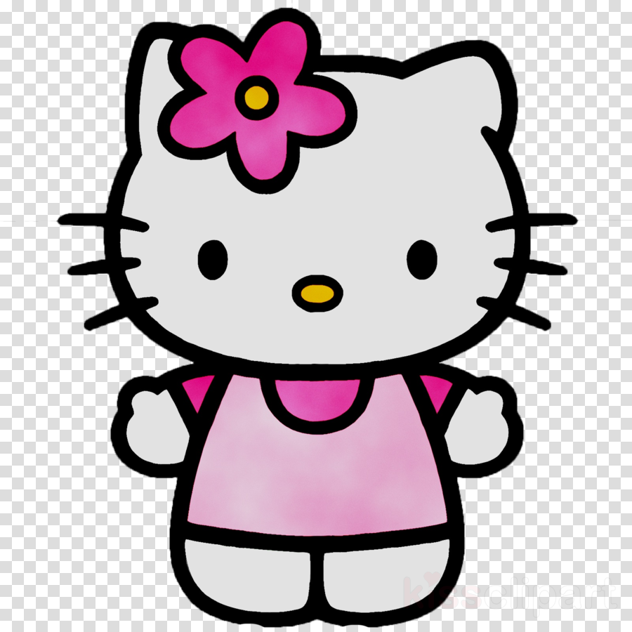 Hello Kitty Drawing clipart  Drawing Illustration Pink