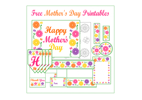 freehellokittylargepartycircles  Happy mother day