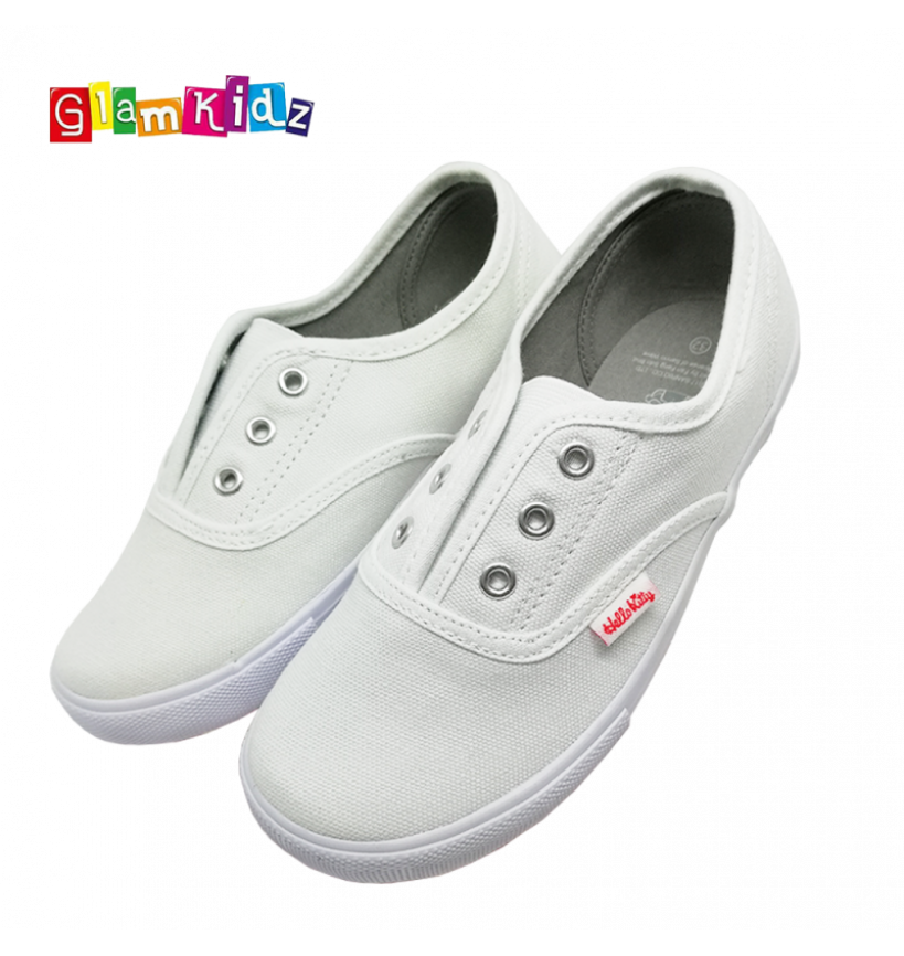 Hello Kitty Slip On White School Shoes 31148 32  New PGMall