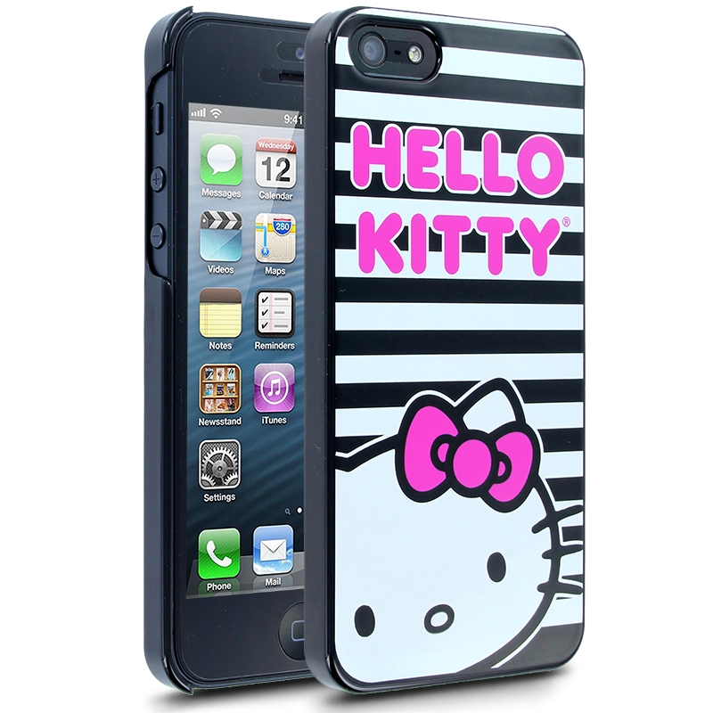 Hello Kitty Horizontal Stripes Case for Apple iPhone 5
