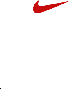 Red Nike Logo Clip Art at Clkercom  vector clip art
