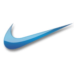 nike blue icon 256x256px ico png icns  free download