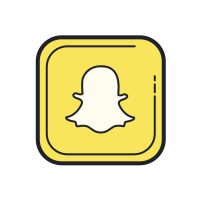 Cute Light Blue Snapchat Logo  aesthetic cute font