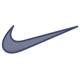 Nike Logo Icon of Colored Outline style  Available in SVG