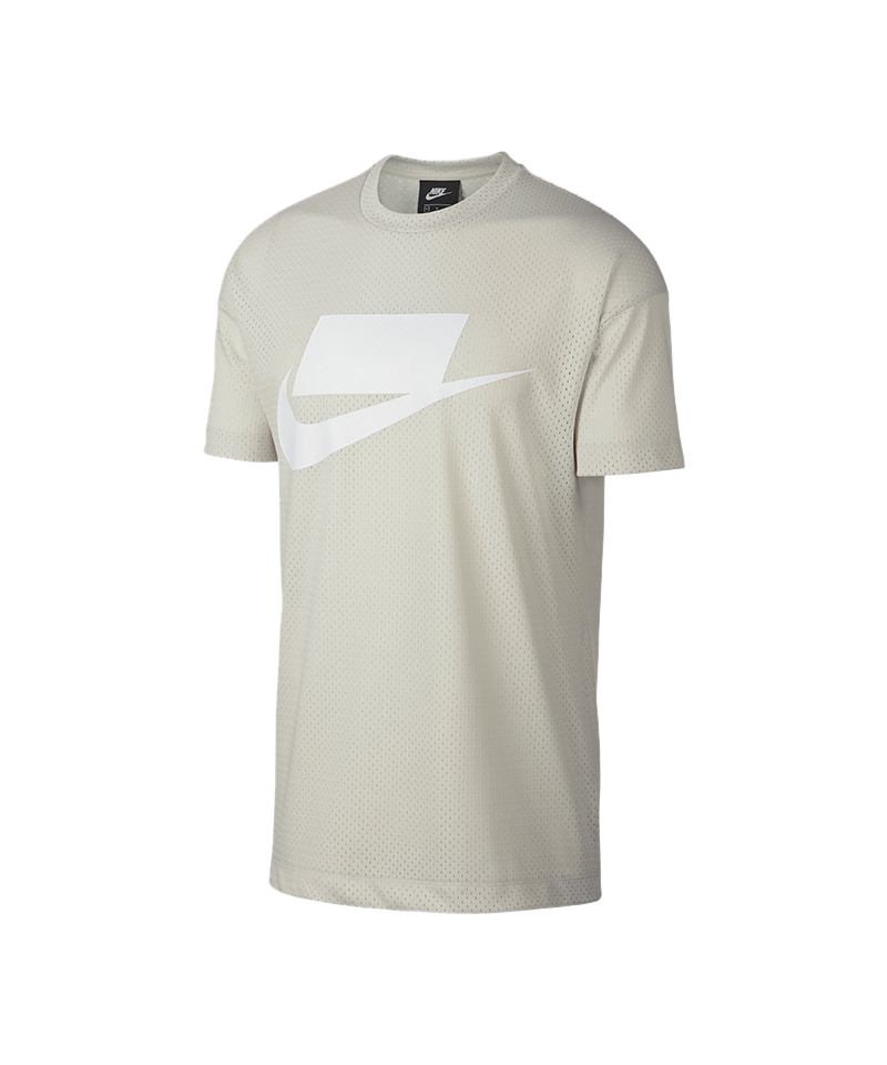 Nike Logo Print Tee TShirt Grau F072  Lifestyle