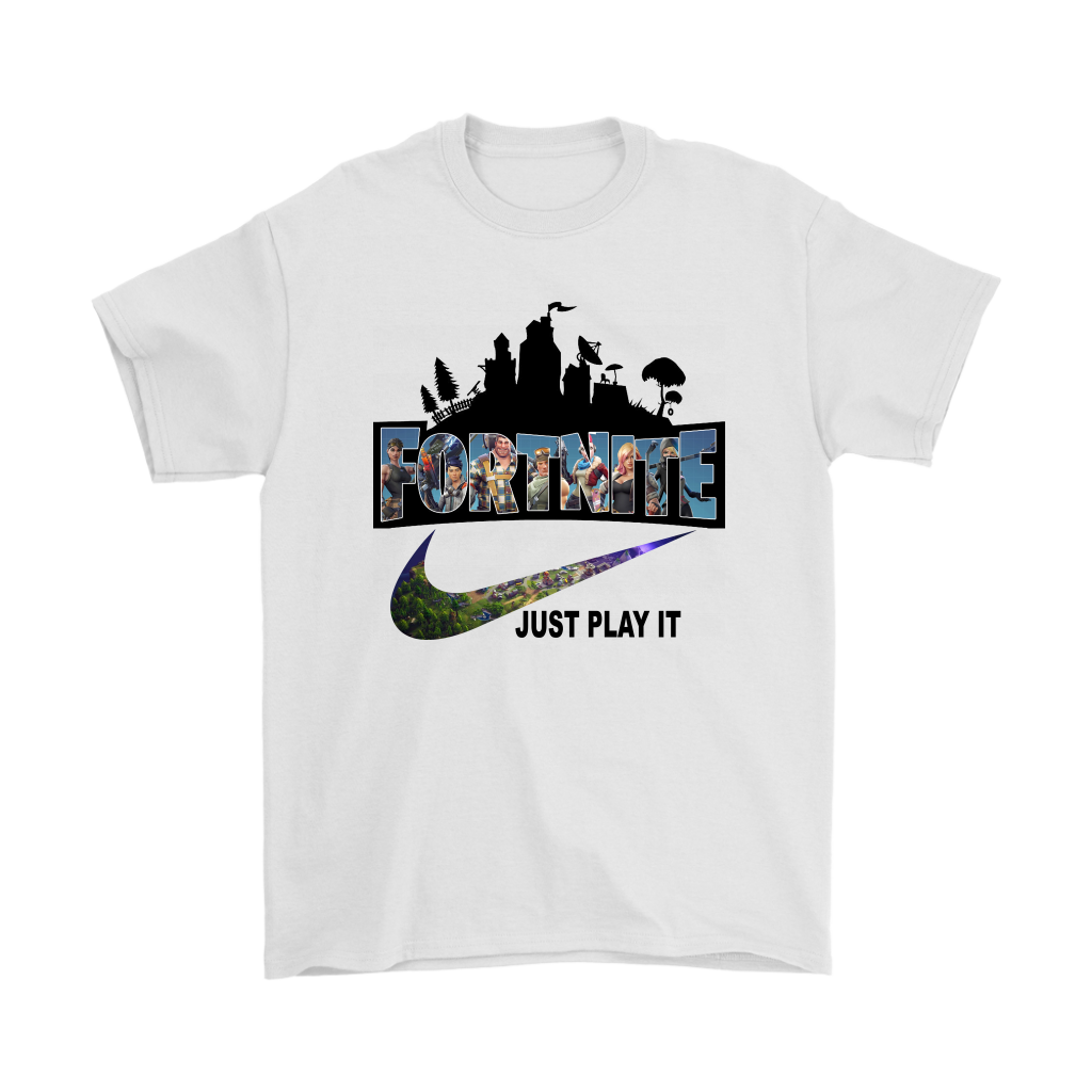 Fortnite Battle Royale X Nike Just Play It Logo Tshirt by