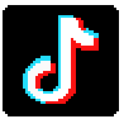 tiktok logo  Pixel Art Maker