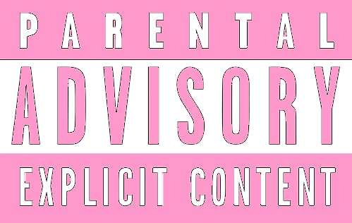parental advisory explicit content pink girl girly cute