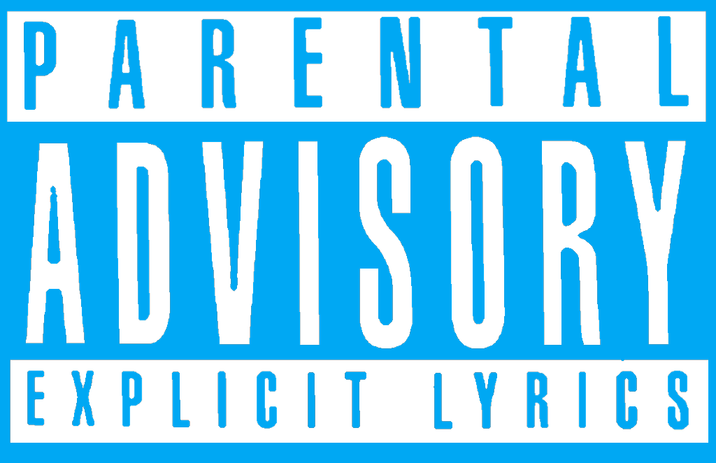 Blue Parental Advisory Png  Free Blue Parental Advisory