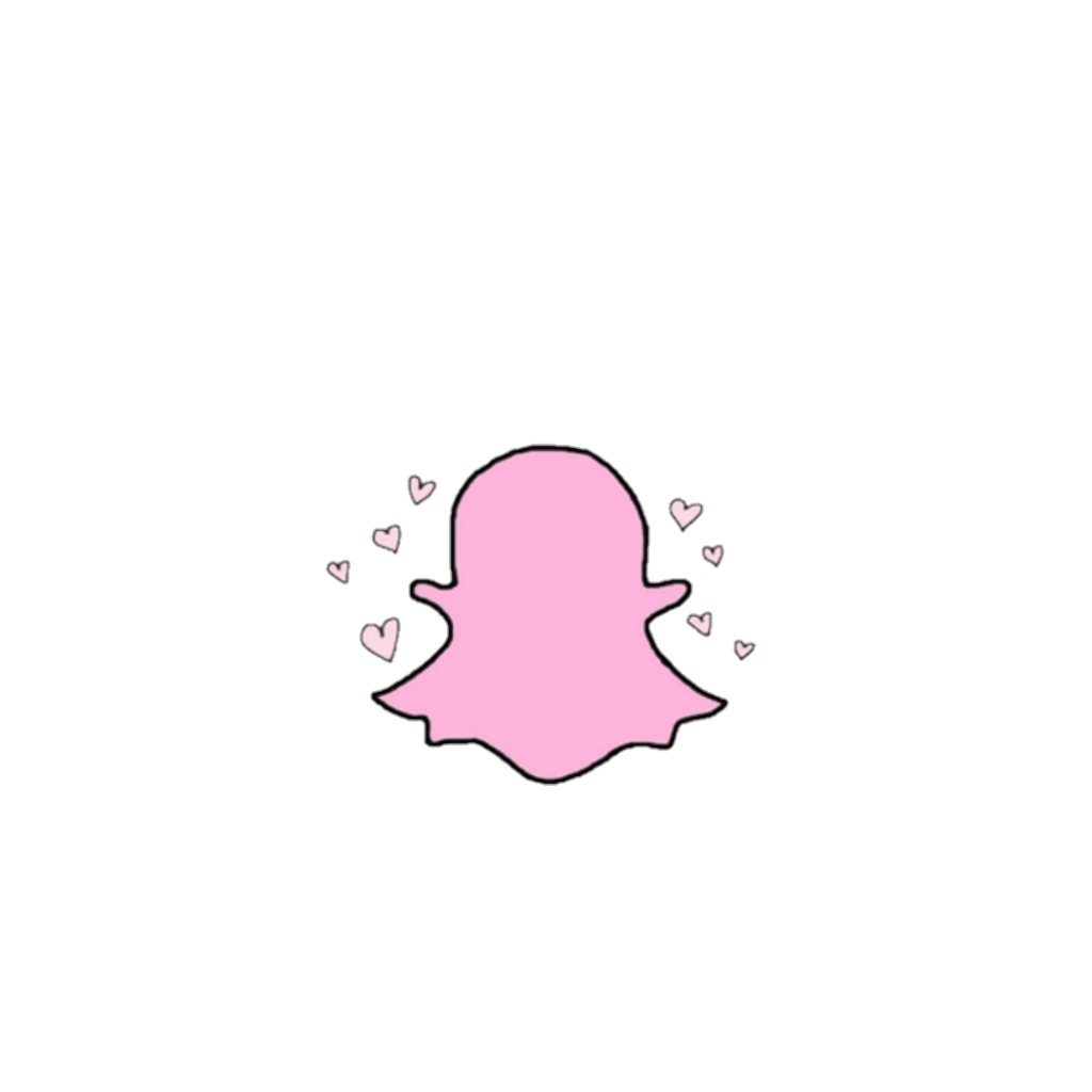 snap chat snapchat pink pastel heart hearts tumblr kawa... - Pastel Blue Snapchat Logo