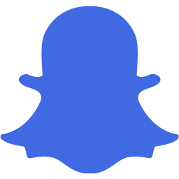 Royal blue snapchat 2 icon  Free royal blue social icons