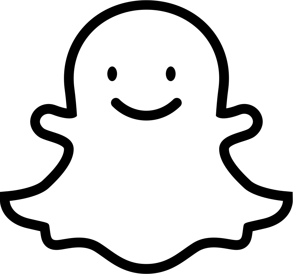 Social Snapchat Outline Svg Png Icon Free Download