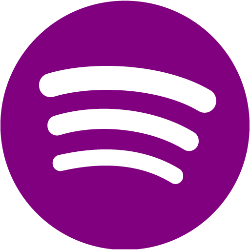 Purple spotify icon  Free purple site logo icons