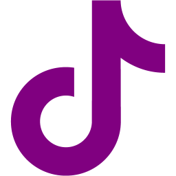Purple tiktok icon  Free purple social icons