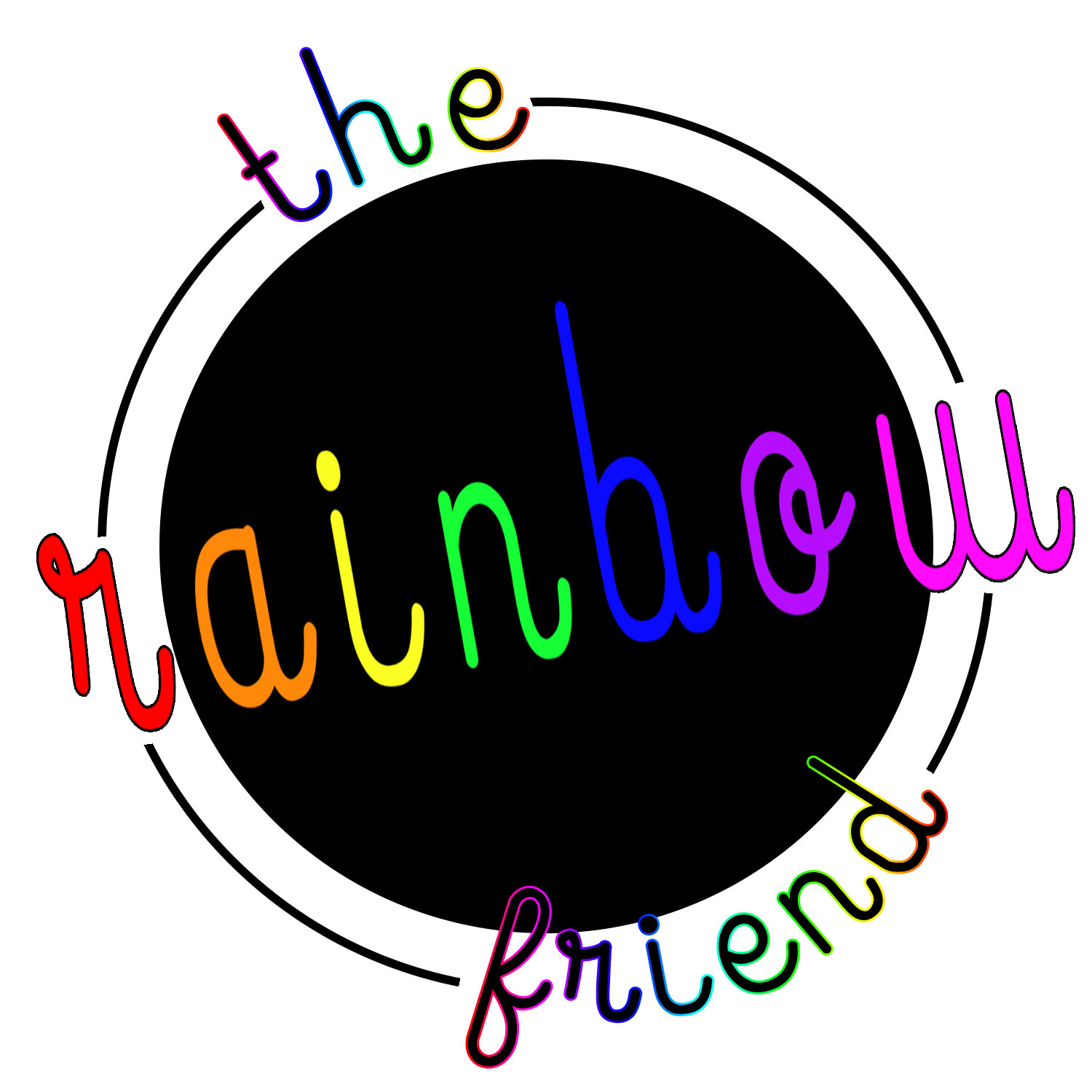 Dissociative Identity Disorder - The Rainbow Friend - Rainbow Tik Tok Logo