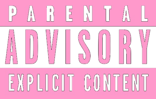 Parental Advisory Explicit Content  We Heart It  pink