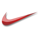 Nike red logo