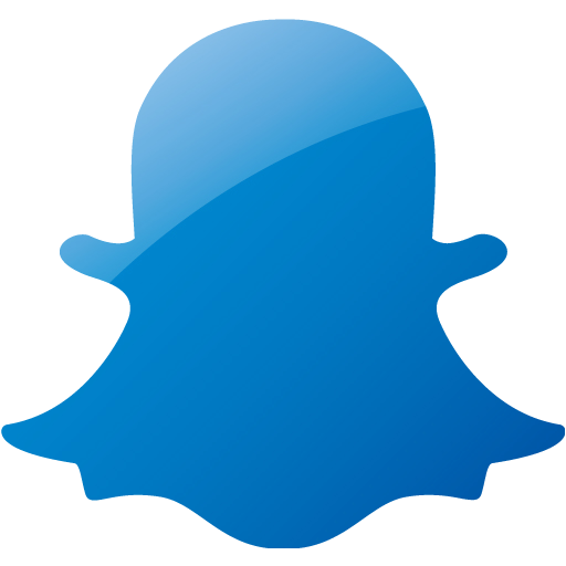 Web 2 blue snapchat 2 icon  Free web 2 blue social icons