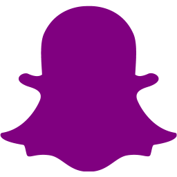 Purple snapchat 2 icon  Free purple social icons