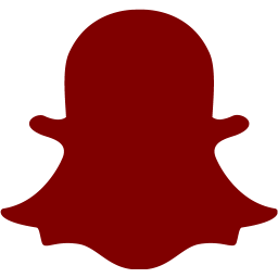 Maroon snapchat 2 icon  Free maroon social icons