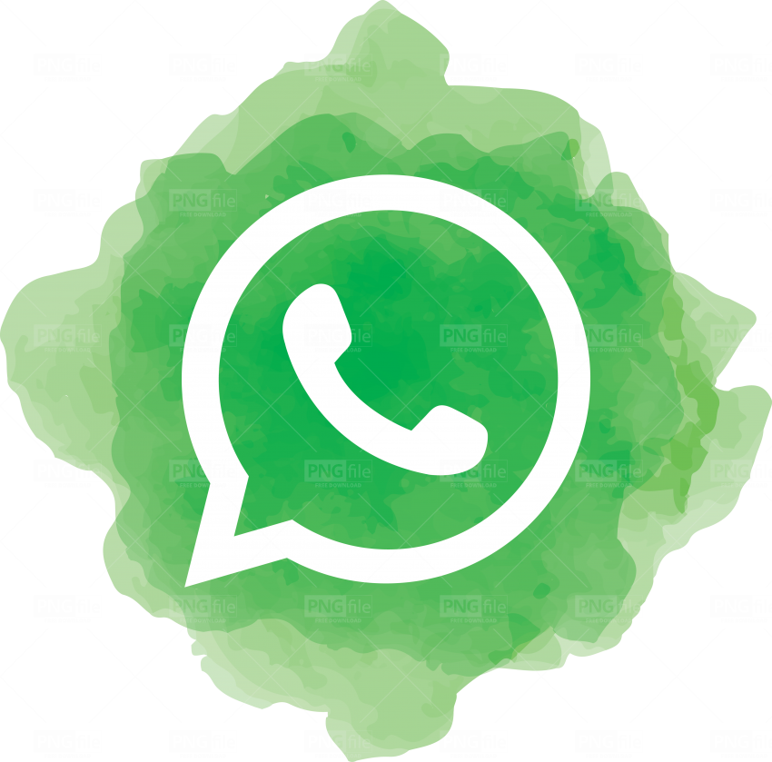Whatsapp Watercolor Social Media Icon Logo in 2020