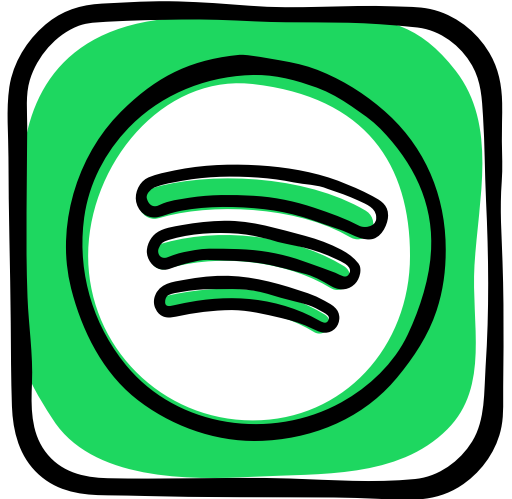 Band, media, music, playlist, radio, social, songs ... - Spotify Playlist Logo